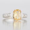 1ct ファンシービビッドイエローダイヤモンドリング 1.00ct GIA - 画像 (2)