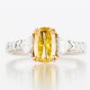 1ct ファンシービビッドイエローダイヤモンドリング 1.00ct GIA