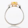 1ct ファンシービビッドイエローダイヤモンドリング 1.00ct GIA - 画像 (4)