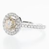 1.50ct ファンシーライトオレンジーイエローダイヤモンドリング プラチナ製