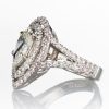 2.11ct I SI1 ペアシェイプダイヤモンダブルハローリング(2.11ct I SI1 / 1.12 GIA) - 画像 (3)