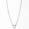 3ct オレンジサファイア プラチナ×ゴールドドロップペンダント(OS:3.07ct D:0.42ct) - 画像 (6)