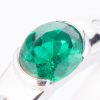 1ct コロンビア産エメラルドプラチナリング E1.10ct D:0.13ct Pt900 - 画像 (2)