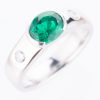 1ct コロンビア産エメラルドプラチナリング E1.10ct D:0.13ct Pt900 - 画像 (3)