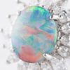 1.6ctブラックオパールダイヤモンドプラチナリング(BO:1.60 D:0.93ct Pt900)