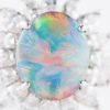 1.6ctブラックオパールダイヤモンドプラチナリング(BO:1.60 D:0.93ct Pt900)