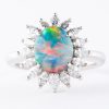 1.6ctブラックオパールダイヤモンドプラチナリング(BO:1.60 D:0.93ct Pt900)