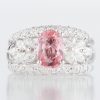 1.87ct パパラチアサファイアプラチナリング  GIA