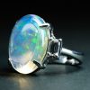メキシコオパールプラチナリング MO 9.47ct D:0.62ct Pt900 - 画像 (2)