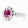 ルビープラチナリング R: 1.01ct D:1.13ct Pt900 - 画像 (2)