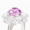 3ct 非加熱ピンクサファイアプラチナリング S:3.05ct D:1.74ct Pt950 GIA - 画像 (3)
