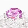 3ct 非加熱ピンクサファイアプラチナリング S:3.05ct D:1.74ct Pt950 GIA - 画像 (4)